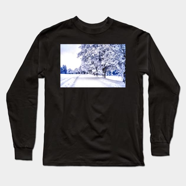 Snow forest Long Sleeve T-Shirt by Choulous79